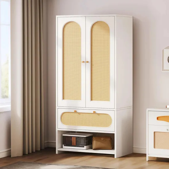 Melamine MDF Particle Board Freestanding Large Storage Wardrobes
