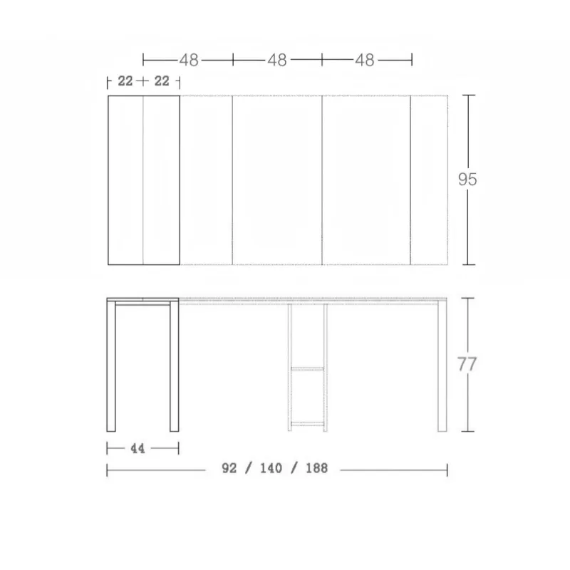 Multi Functional Extendable Foldable Dining Table Set for Home Office Kitchen Dining Tables