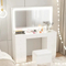 Modern Living Room Bedroom Vanity LED Lighted Mirror Storage Furniture Makeup Vanities