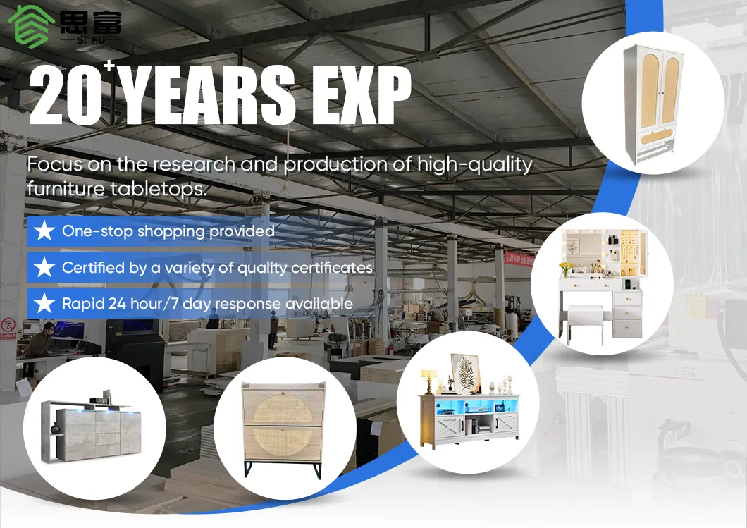 Modern Contemporary LED Lighting Wooden MDF Custom Color Living Room TV Stands