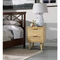 Versatile Use Bedroom Office Living Room Modern Bamboo Nightstands