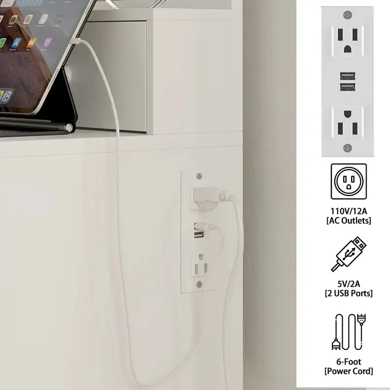 Lighted Makeup Table with Storage Modern Wood Particle Board Vanity Makeup Vanities