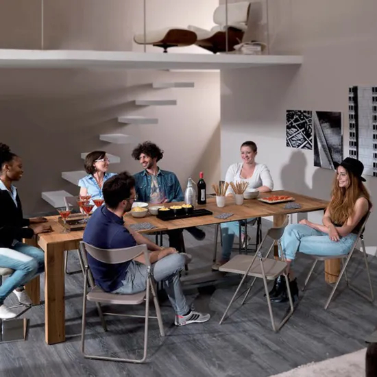 Multi Functional Kitchen Dining Table Set Extendable Foldable Contemporary Design Dining Tables