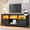 Living Room Bedroom Hotel Modern Contemporary LED Light TV Stands