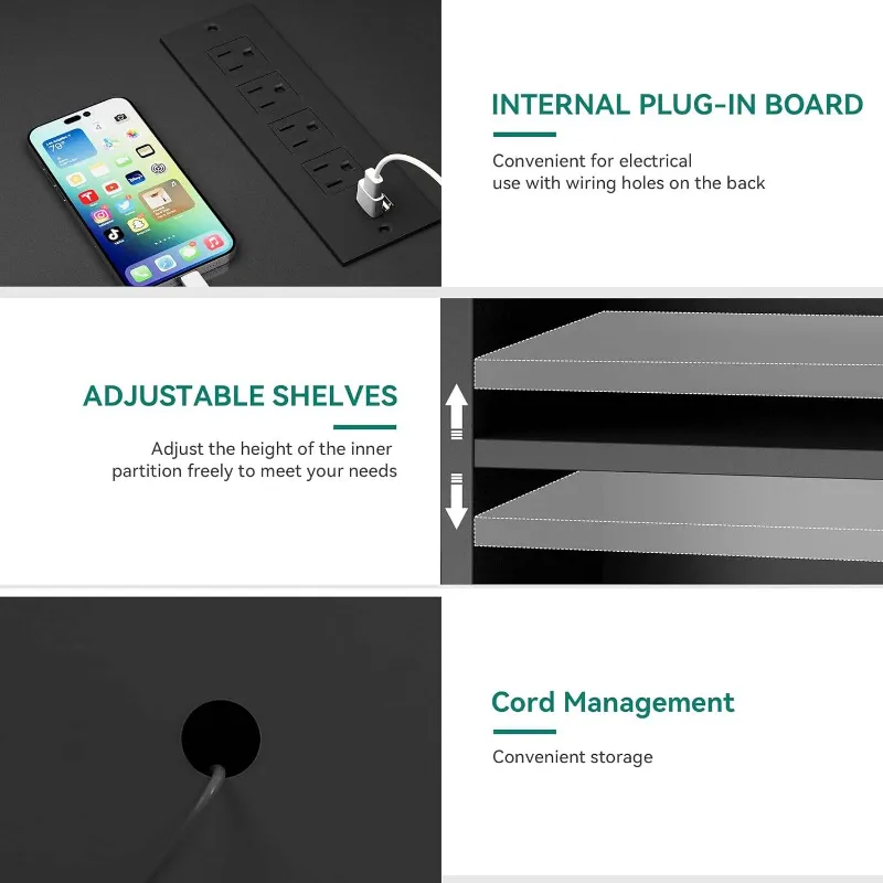 MOQ 30 PCS Contemporary Design Home Hotel Furniture LED Light TV Stands