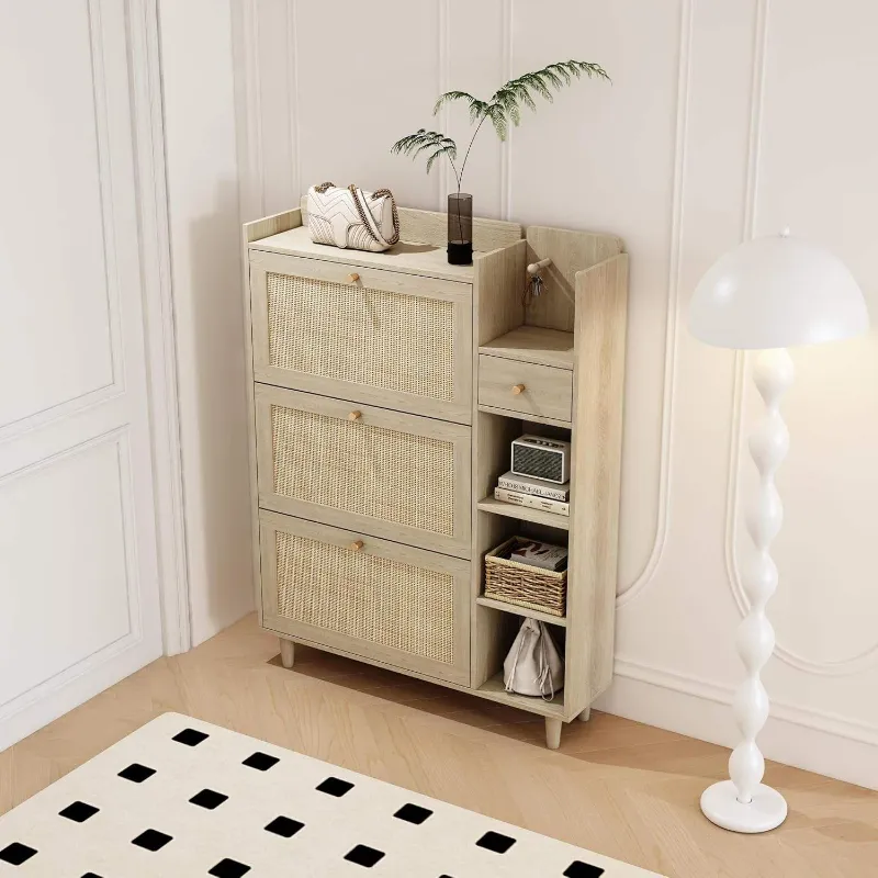 MDF Wood Custom Color Living Room Modern Shoe Organizer Shoe Racks