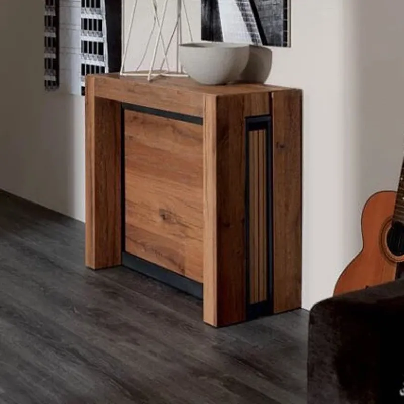 Modern Rectangle Dining Table Set Extendable Foldable for Apartment Hotel Dining Tables