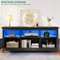 Modern Contemporary LED Lighting Wooden MDF Custom Color Living Room TV Stands